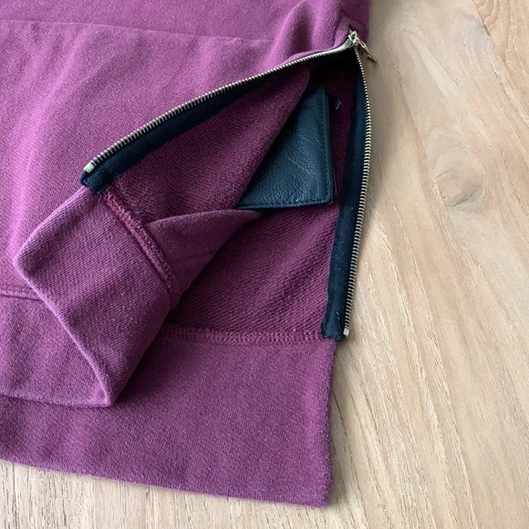 John Elliot Villain Crew Neck Sweatshirt with side zippers - Picture 5 of 10